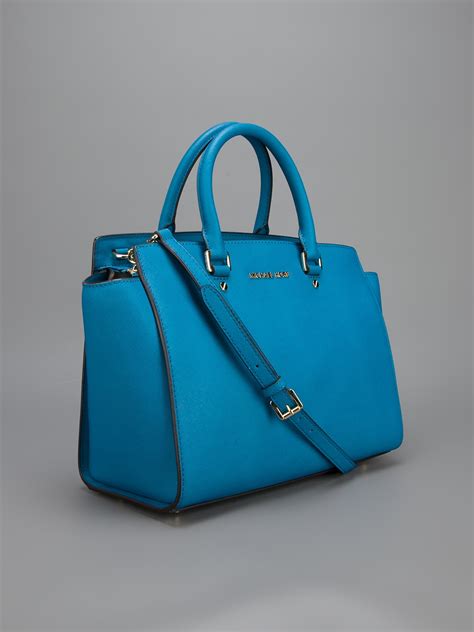 michael kors blue buckle bag|Michael Kors outlet blue purse.